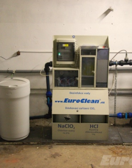 Dezinfekce vody chlordioxidem a změkčení vody