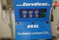 Instalovaný generátor chlordioxidu EuroClean OXCL BLUE