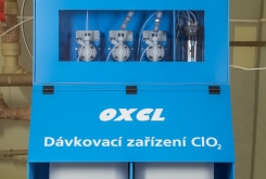 Instalovaný generátor chlordioxidu EuroClean OXCL BLUE