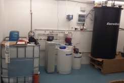 Water treatment set - AquaSoftener softeners and AquaDos water disinfection plant - less operation