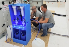 WatiMin being installed by technicians