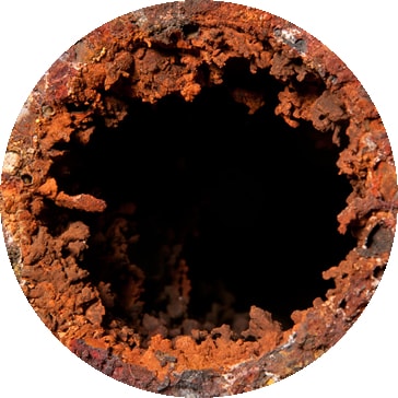 železo v potrubí